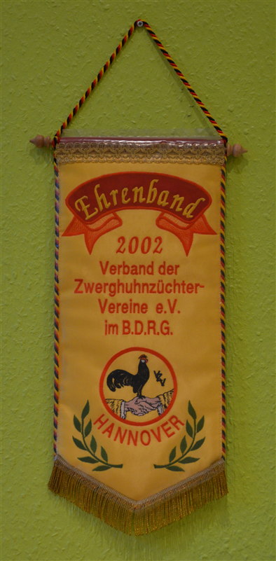 Ehrenband Zwerghuhnzchter Hannover 2002